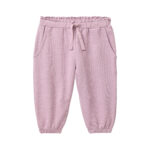 Baby Sweat-Hose dunkelmalve aus Bio-Baumwolle mit elastischem Bund und Taschen