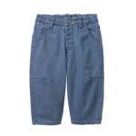 Baby-Twillhose in Ozean aus Soft-Twill aus Bio-Baumwolle mit elastischem Bund und Taschen