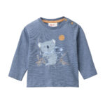 People Wear Organic Baby Langarmshirt GOTS-zertifiziert aus Bio-Baumwolle in Farbe Ozean "koala family"