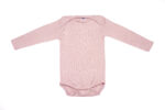 Cosilana Baby Body Wolle Seide Rosa Langarm
