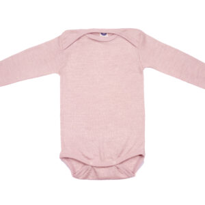 Cosilana Baby Body Wolle Seide Rosa Langarm