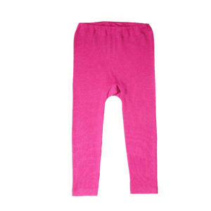 Kinder Leggings aus Merinowolle und Seide pink