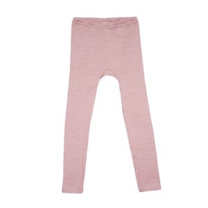 Kinder Leggings aus Merinowolle und Seide rosa