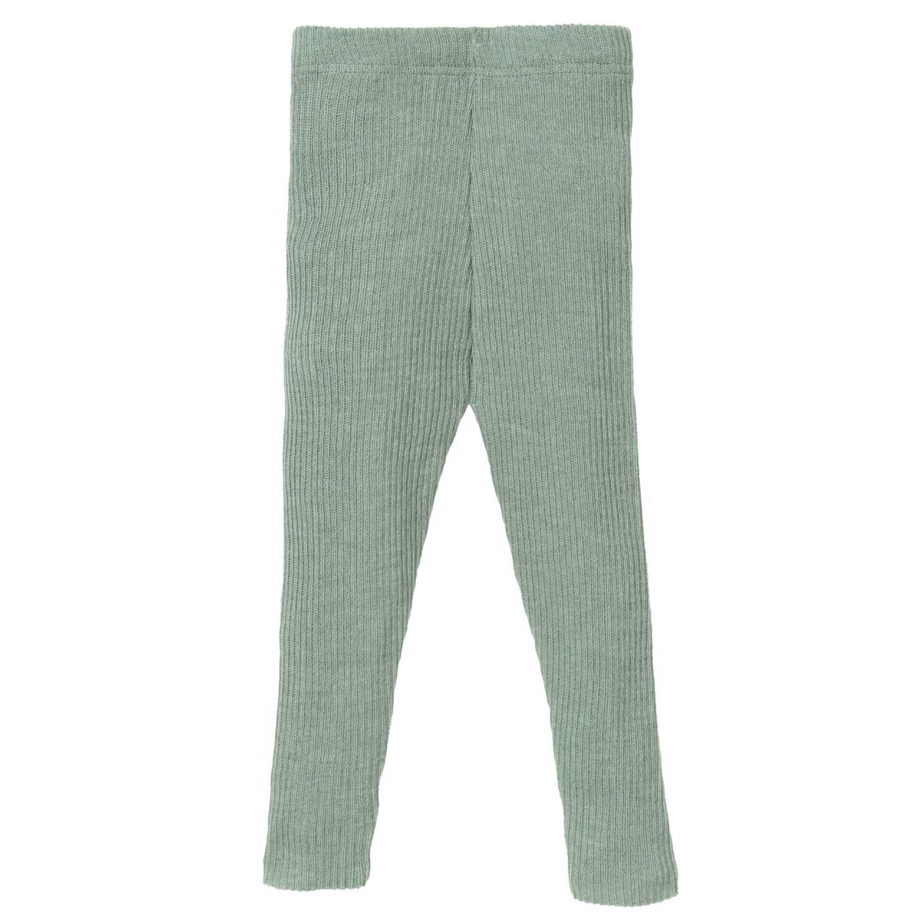 Eine Bio Leggings von Disana aus Merinowolle in der Farbe Jade