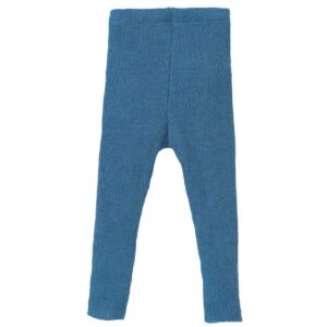 Eine Bio Leggings von Disana aus Merinowolle in der Farbe Taubenblau