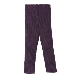 Eine Bio Leggings von Disana aus Merinowolle in der Farbe Aubergine