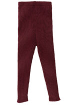 Eine Bio Leggings von Disana aus Merinowolle in der Farbe Cassis