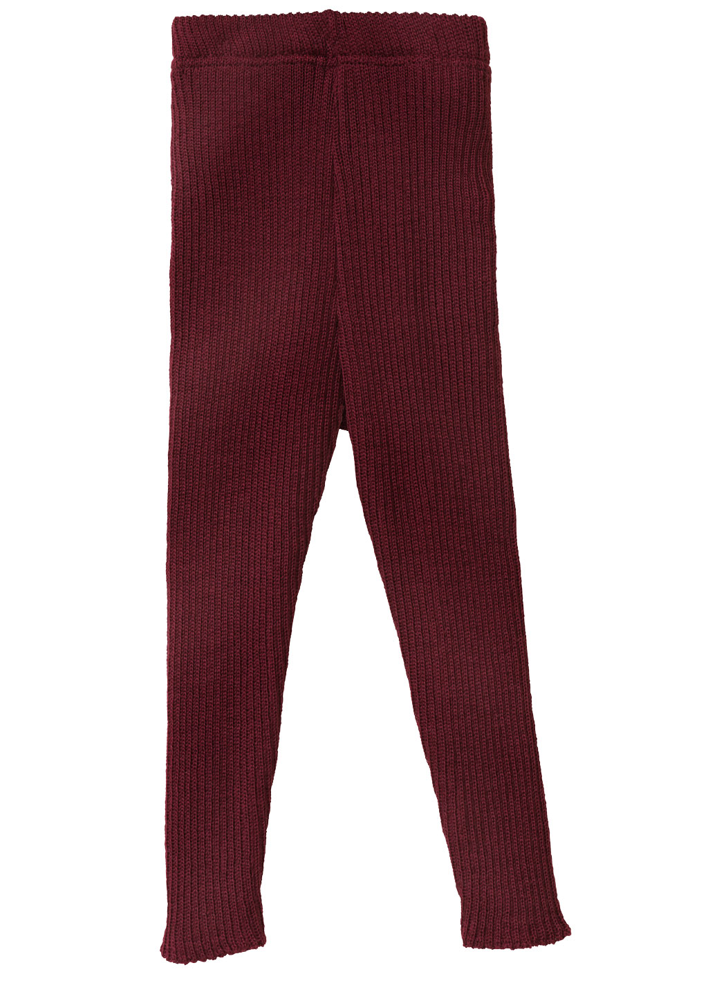 Eine Bio Leggings von Disana aus Merinowolle in der Farbe Cassis
