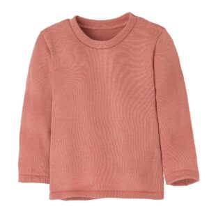 Ein Bio Strickpullover von Disana aus Merinowolle in der Farbe Softpink