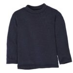 Ein Bio Strickpullover von Disana aus Merinowolle in der Farbe Indigo